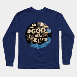 Genesis 1:1 In The Beginning Long Sleeve T-Shirt